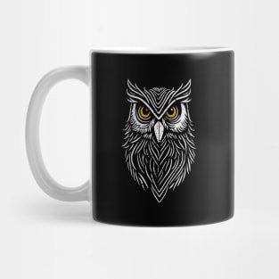 Minimalist Owl - distressed Mug